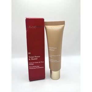 Clarins Teint Pore Perfecting Matifying Foundation‎ - 04 Nude Amber